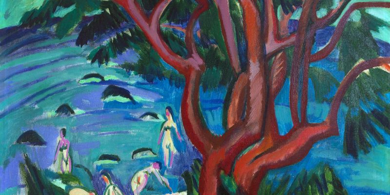 Ernst Ludwig Kirchner, Roter Baum am Strand, 1913, Sammlung Fuchs-Werle